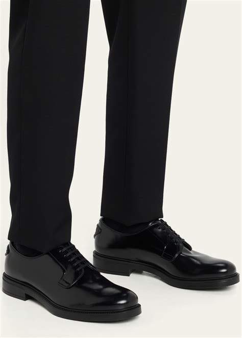 prada derby shoes on sale|prada brushed leather derby shoes.